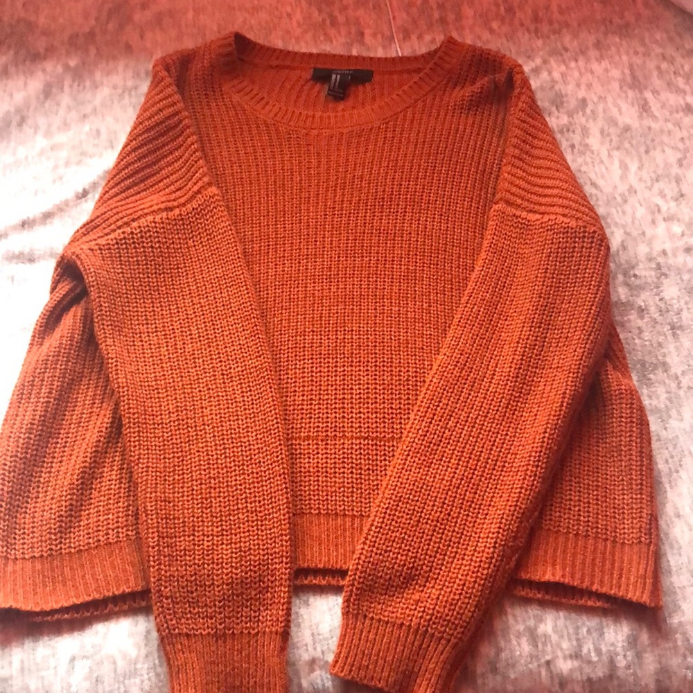 Burnt orange fall sweater